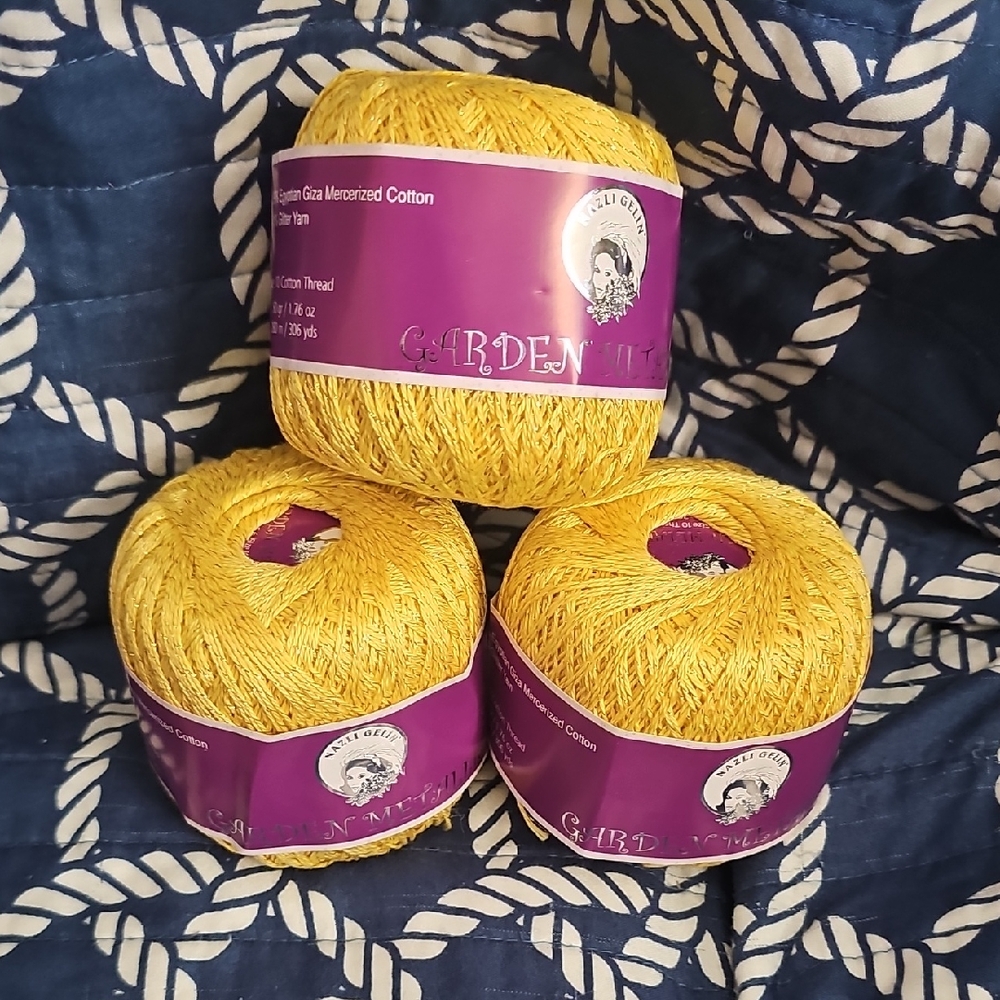 Garden 10 Yellow Crochet Thread